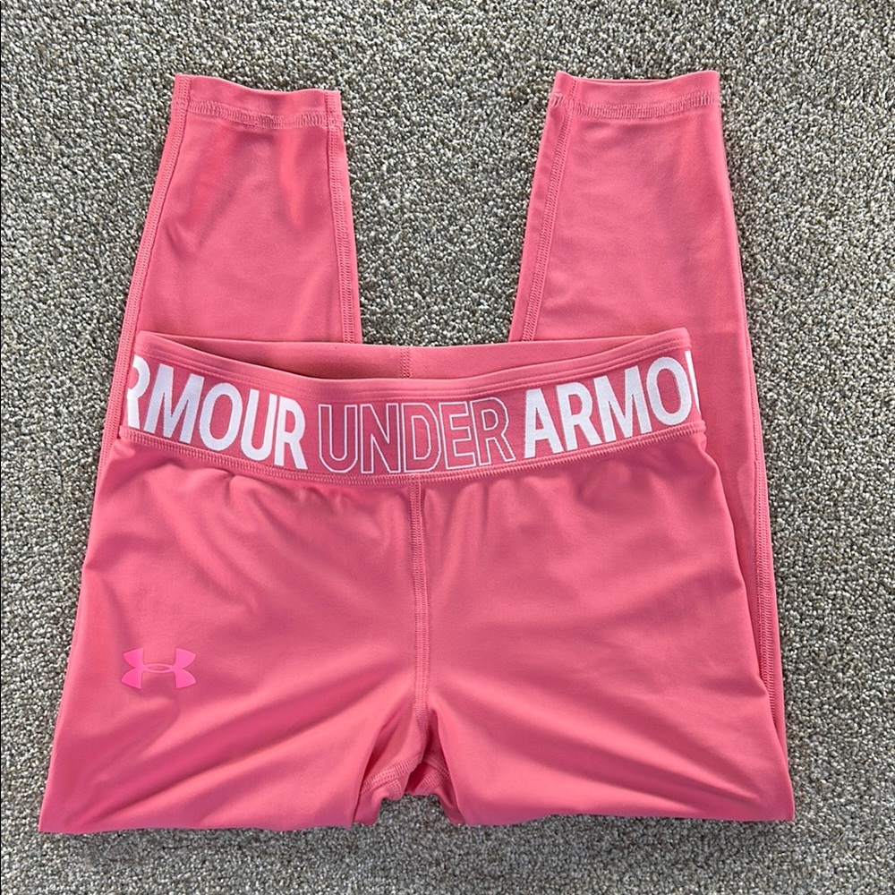 Under Armour Kids Pink Leggings Youth XL